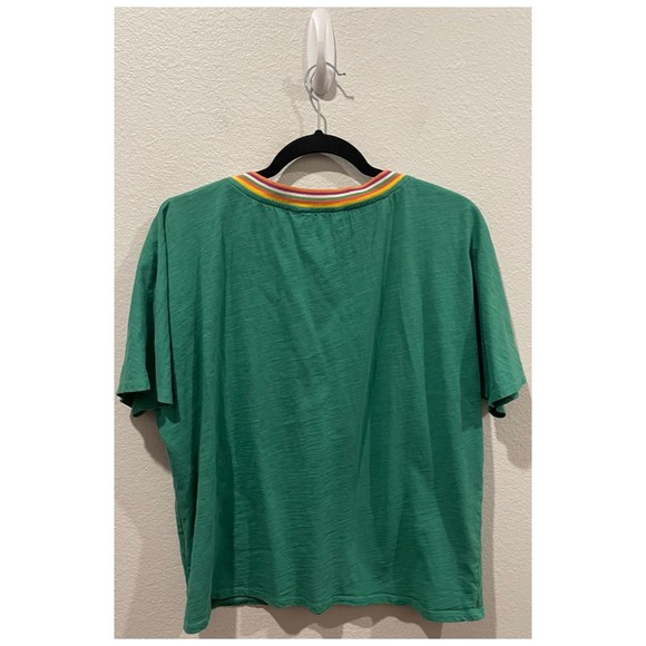 BODEN Beatrice Short Sleeve V-Neck Multicolor Blouse - Picture 5 of 5